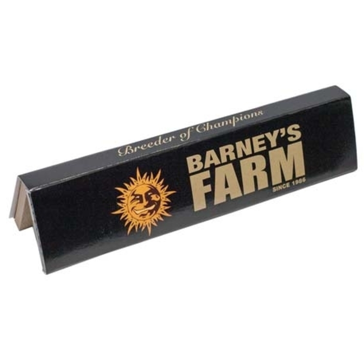 ! ORGANIC ROLLING PAPERS WITH FILTER TIPS BOX OF 26 BARNEYS FARM