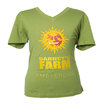 Green - V-Neck - T-shirt 1