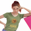 Green - V-Neck - T-shirt 4